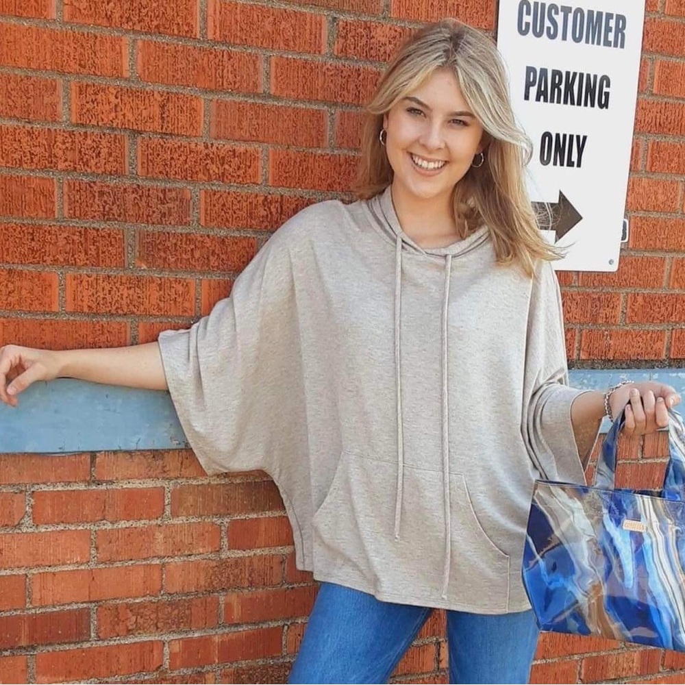 NWT Natalia Hooded Top